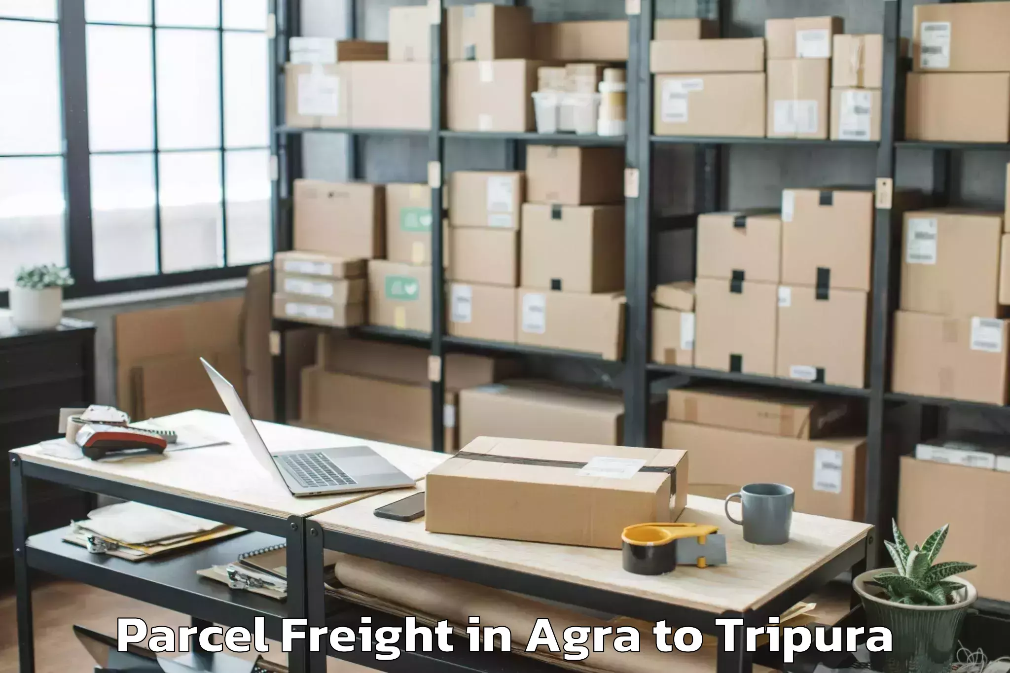 Reliable Agra to Ambasa Parcel Freight